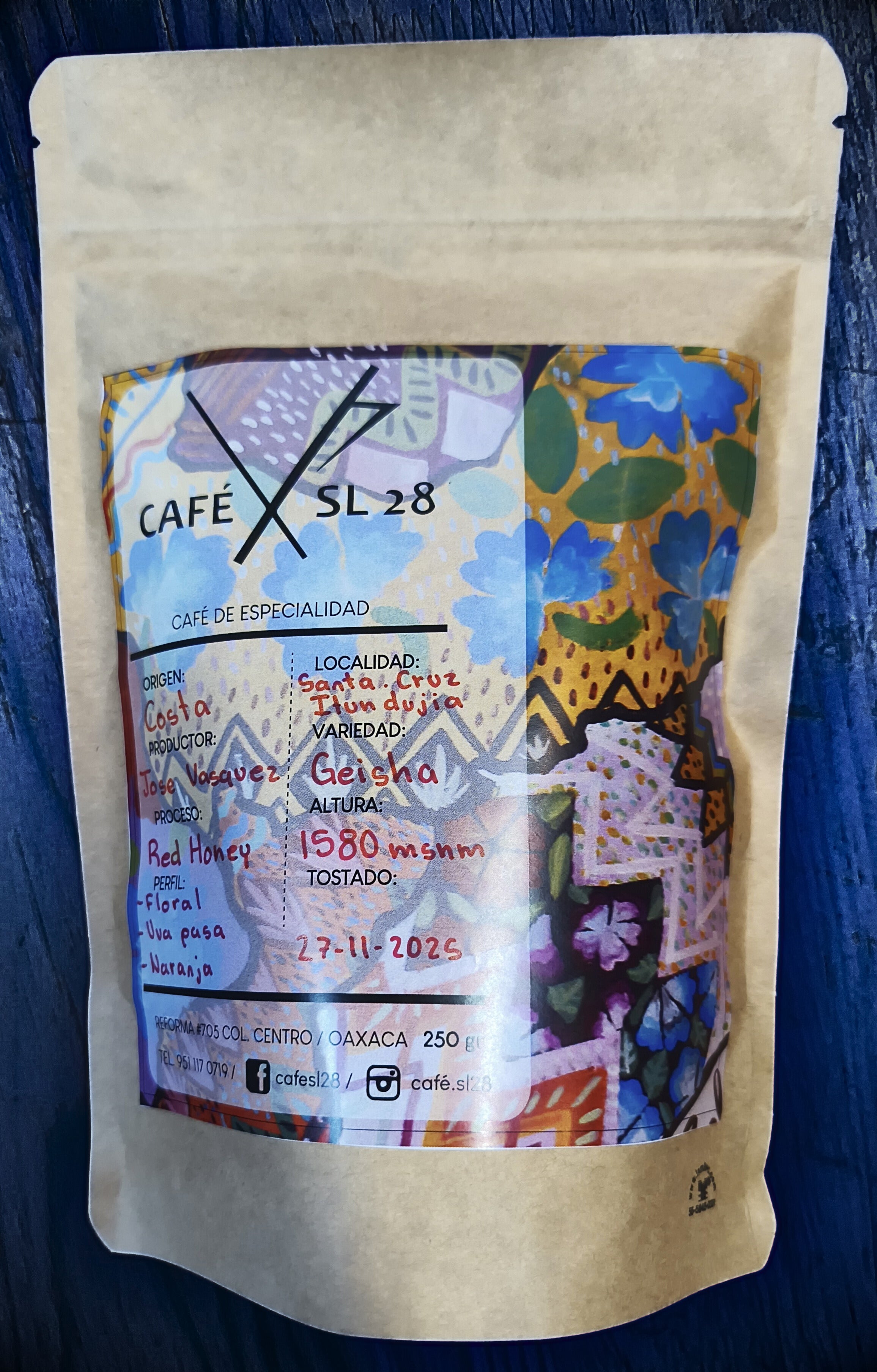 Jose Vasquez - Geisha Red Honey – Santa Cruz Itundujia, Oaxaca