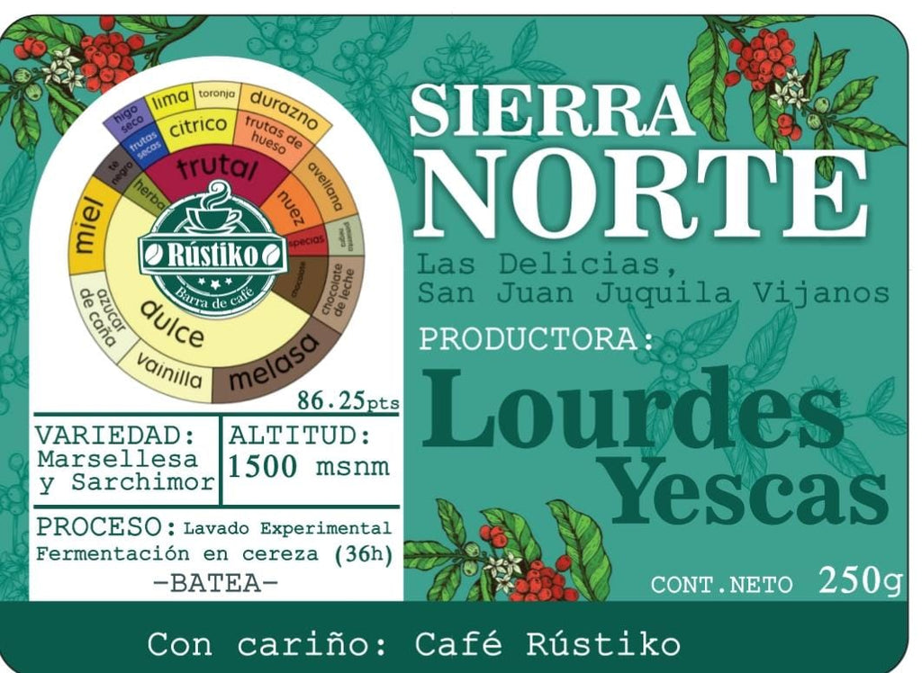Café Rústiko — Lourdes Yescas — Las Delicias, San Juan Juquila Vijanos, Sierra Norte, Oaxaca
