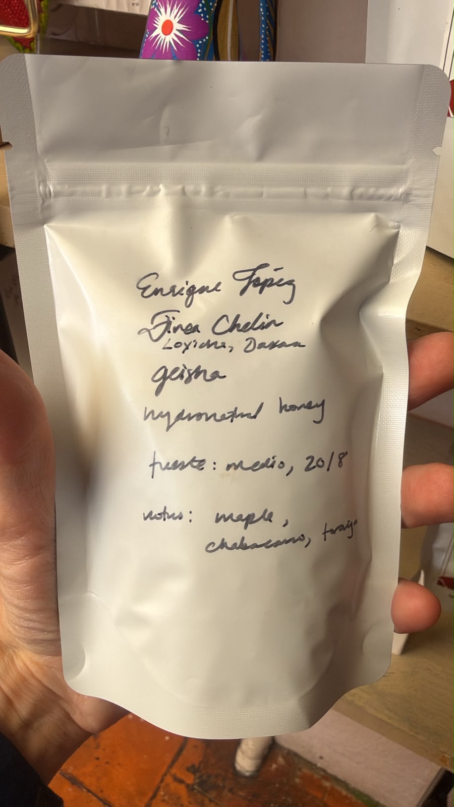 Cafebré — Enrique López, Finca Chelín, Candelaria Loxicha, Oaxaca  - Geisha Hydro - Natural Honey - 90g